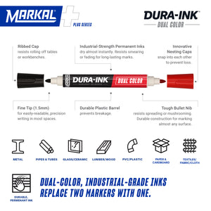 DURA-INK Dual Color Permanent Ink Marker