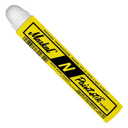 Markal - Solid Paint Marker: White, Alcohol-Based, Soft Crayon