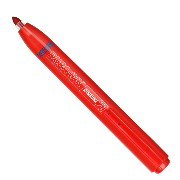 Retractable Permanent Marker, Large (Red)