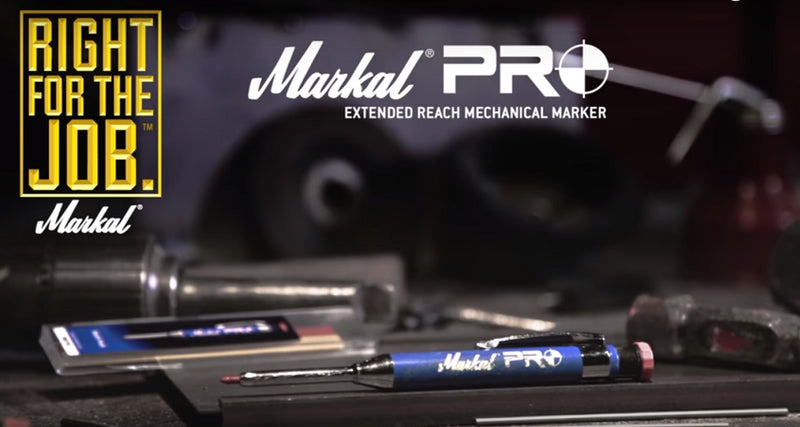 096105 Markal Welding Marker - Silver-Streak & Red-Riter Combo