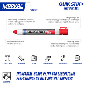 QUIK STIK®+ Oily Surface Solid Paint Marker