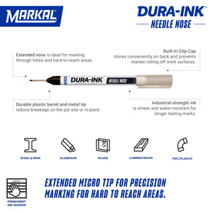 Markal Red Dura-Ink #25 Medium Chisel Tip Marker (EA)