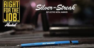 096107 Markal Silver Streak Metal Marker, Mechanical Pencil, Fabrication  Layout